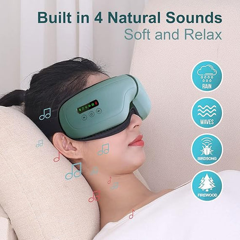 Smart Electric Eye Massager with Heat & Vibration – Rechargeable Gift for Relaxation