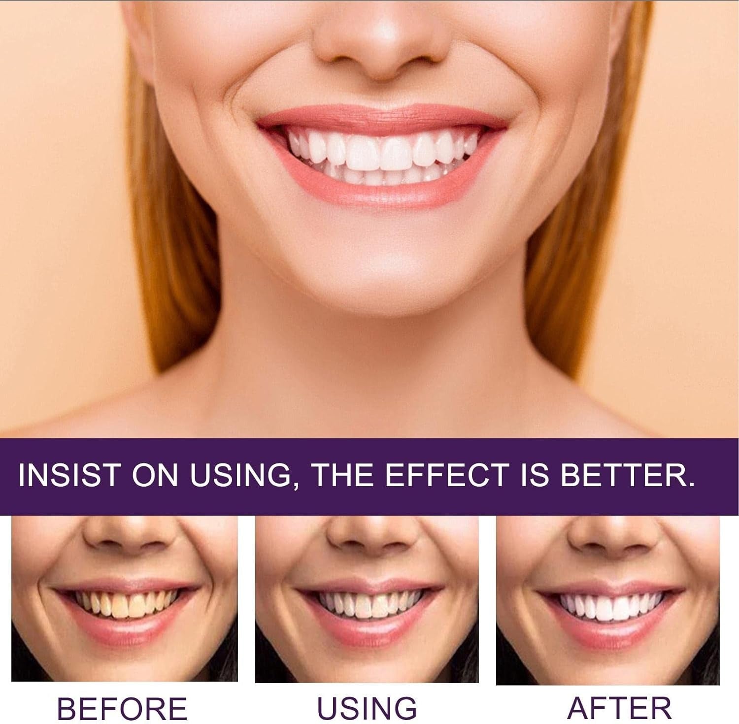 EELHOE Purple Tooth Whitening Corrector – Removes Yellow Stains & Brightens Teeth (50ml)