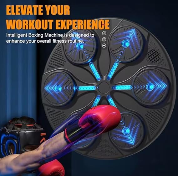 LED Smart Boxing Trainer with Digital Punch Counter – Wall-Mount Reflex Pad for Home Workouts