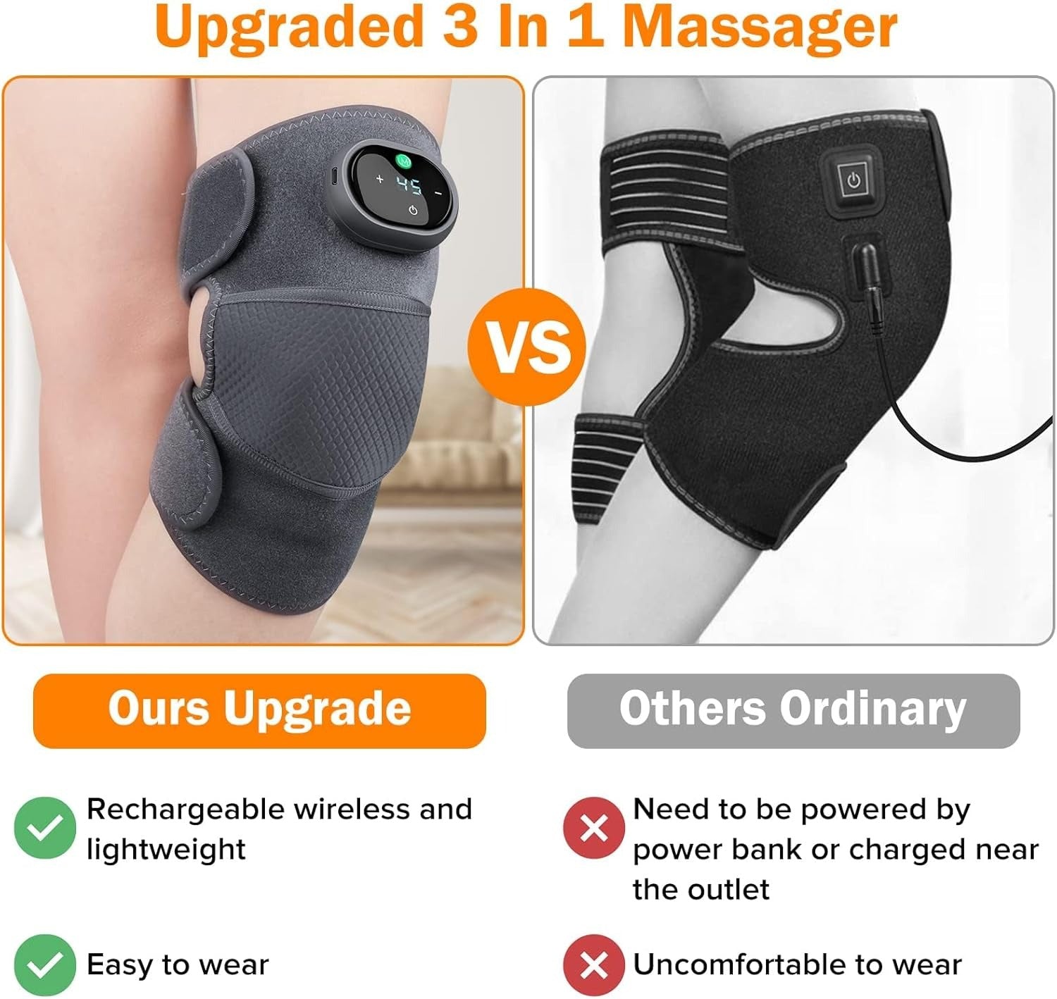 🔥❄️ Wireless Heated & Cooling Knee Brace with Vibration Therapy – PicknPro UAE