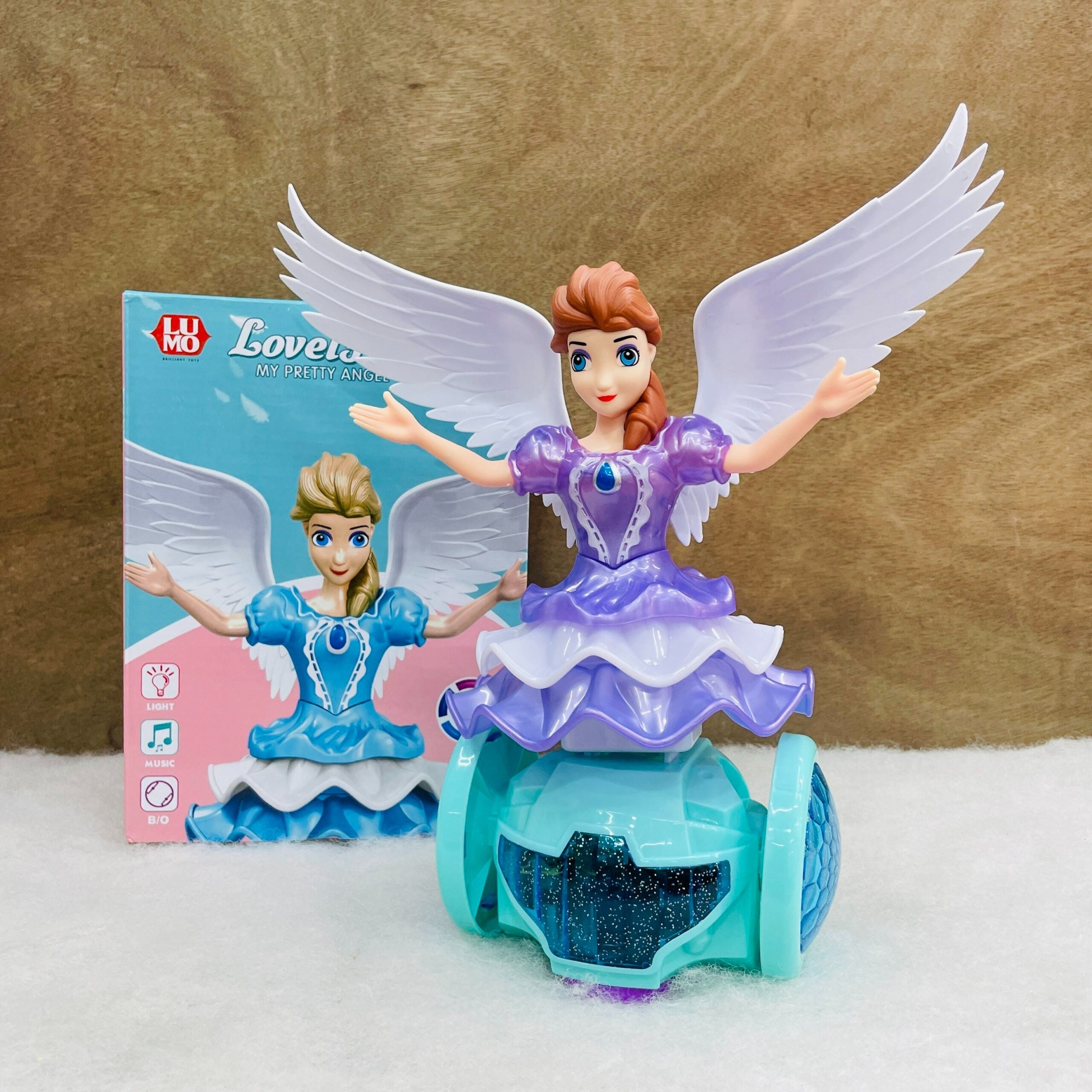 Dancing Angel Princess Toy with Light, Music & Rotating Wheels for Kids