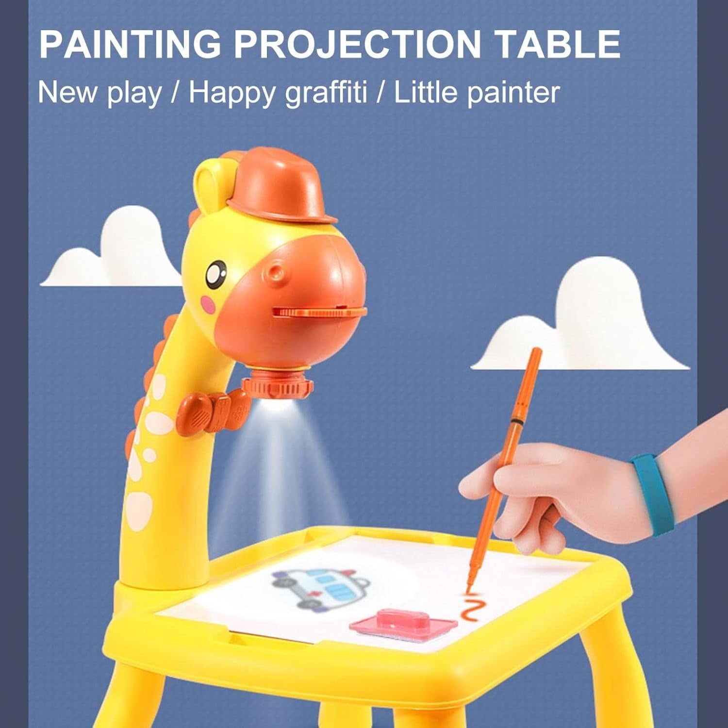 Giraffe Projector Painting Table – Fun Educational Drawing Toy for Kids