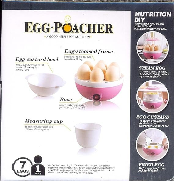 Fast 7-Egg Steamer with Auto Shut-Off for Healthy Breakfasts