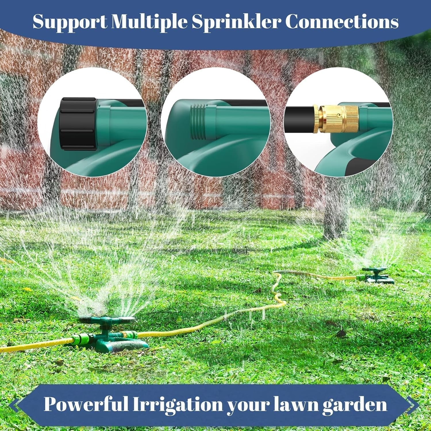 Garden Sprinkler Quick Connect Guide – Easily Connect Multiple Sprinklers with Hose Fitting Adapter
