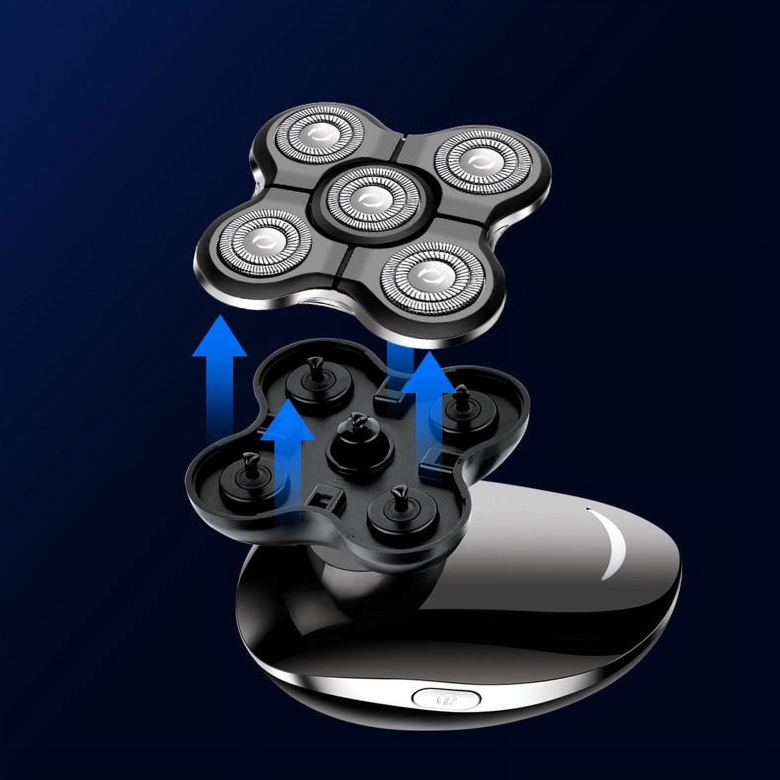 5-in-1 Electric Rotary Shaver Grooming Kit – Rechargeable Head, Beard & Face Care Set for Men