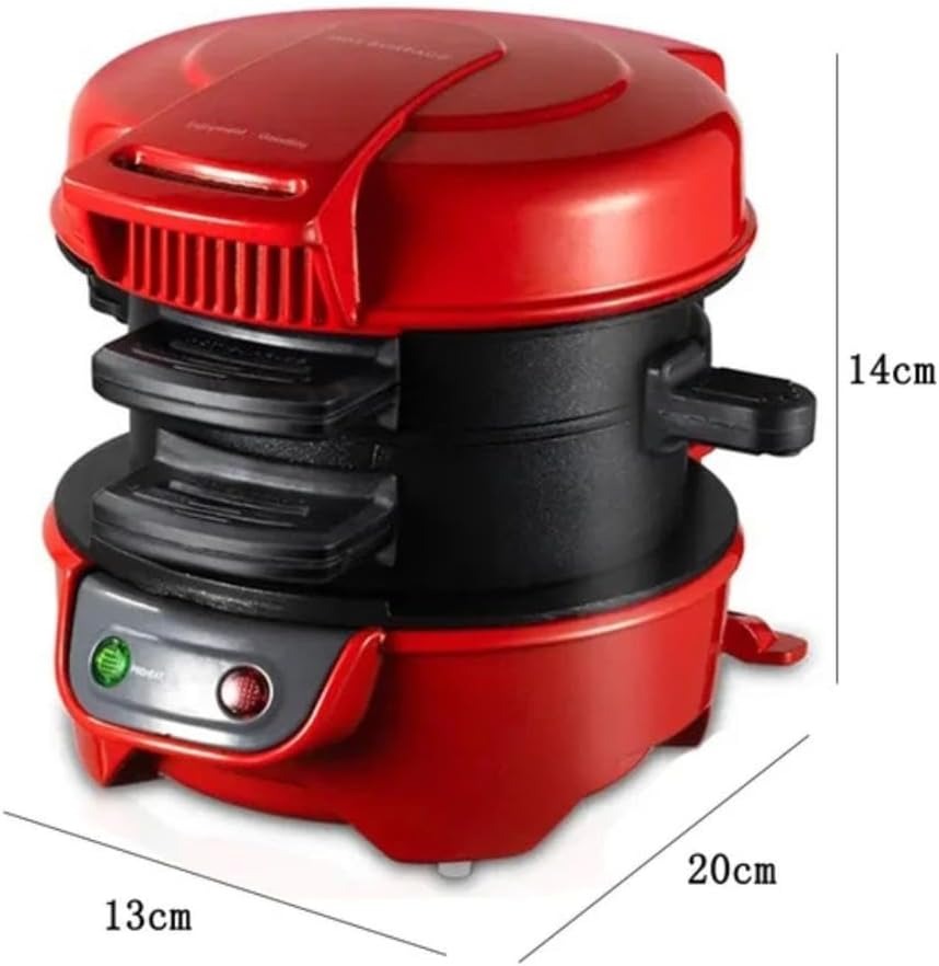 Double Layer Electric Burger Maker – Fast Breakfast Sandwich & Hamburger Grill Machine for Home