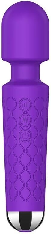 Powerful Rechargeable Massage Wand with 8 Speeds & 20 Vibration Patterns