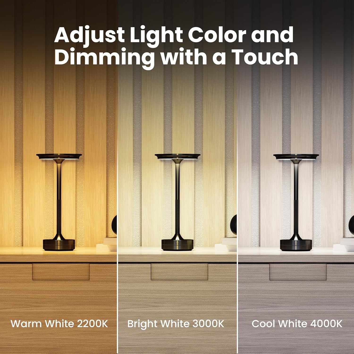 Smart Rechargeable Mood Lamp with Touch Control – PicknPro UAE