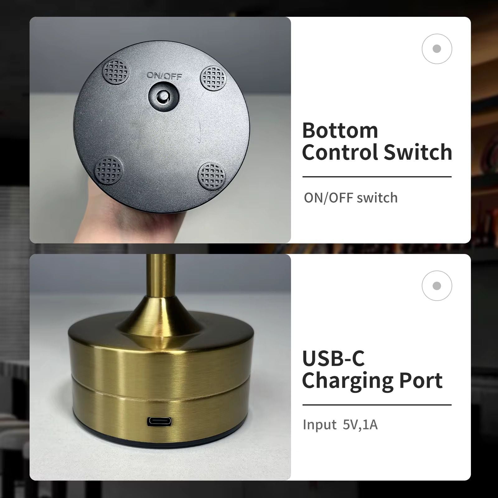 Smart Rechargeable Mood Lamp with Touch Control – PicknPro UAE