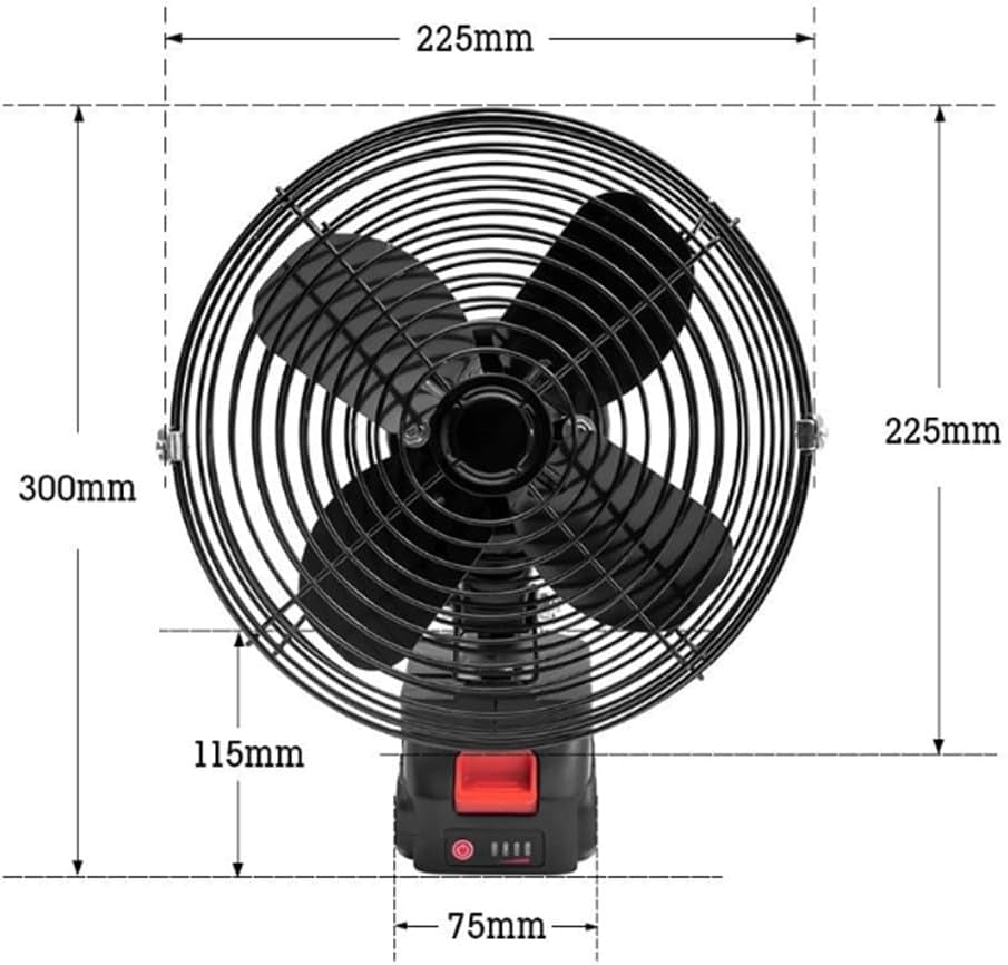 Heavy Duty Industrial Table Fan – 3 Speed Settings, Powerful Airflow, Adjustable Tilt Metal Blade Fan