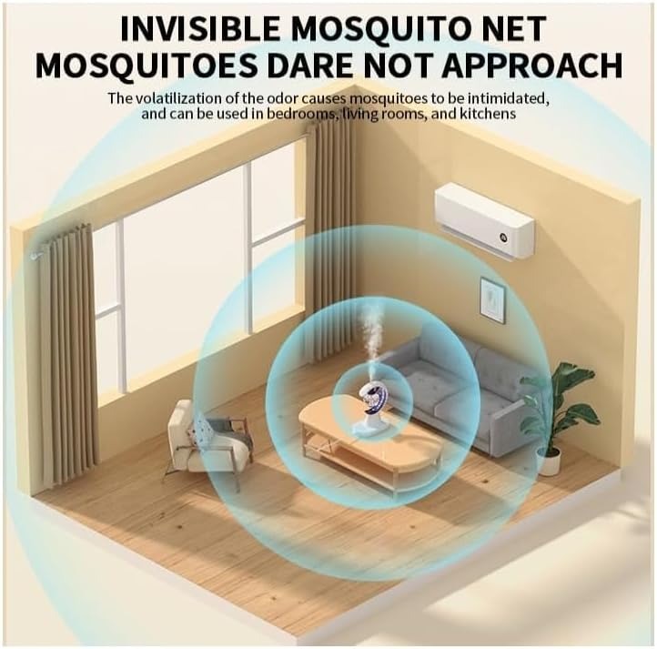 Safe Mosquito Repellent for Baby & Mom – DEET-Free Gentle Insect Trap with LED Light & Aroma Diffuser