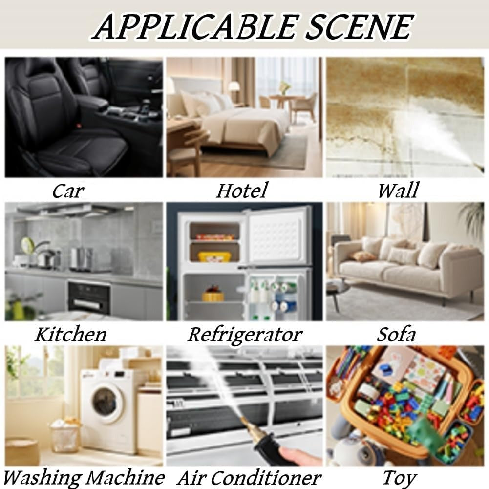 High-Pressure Portable Steam Cleaner with Multiple Nozzles for Deep Cleaning and Sanitization