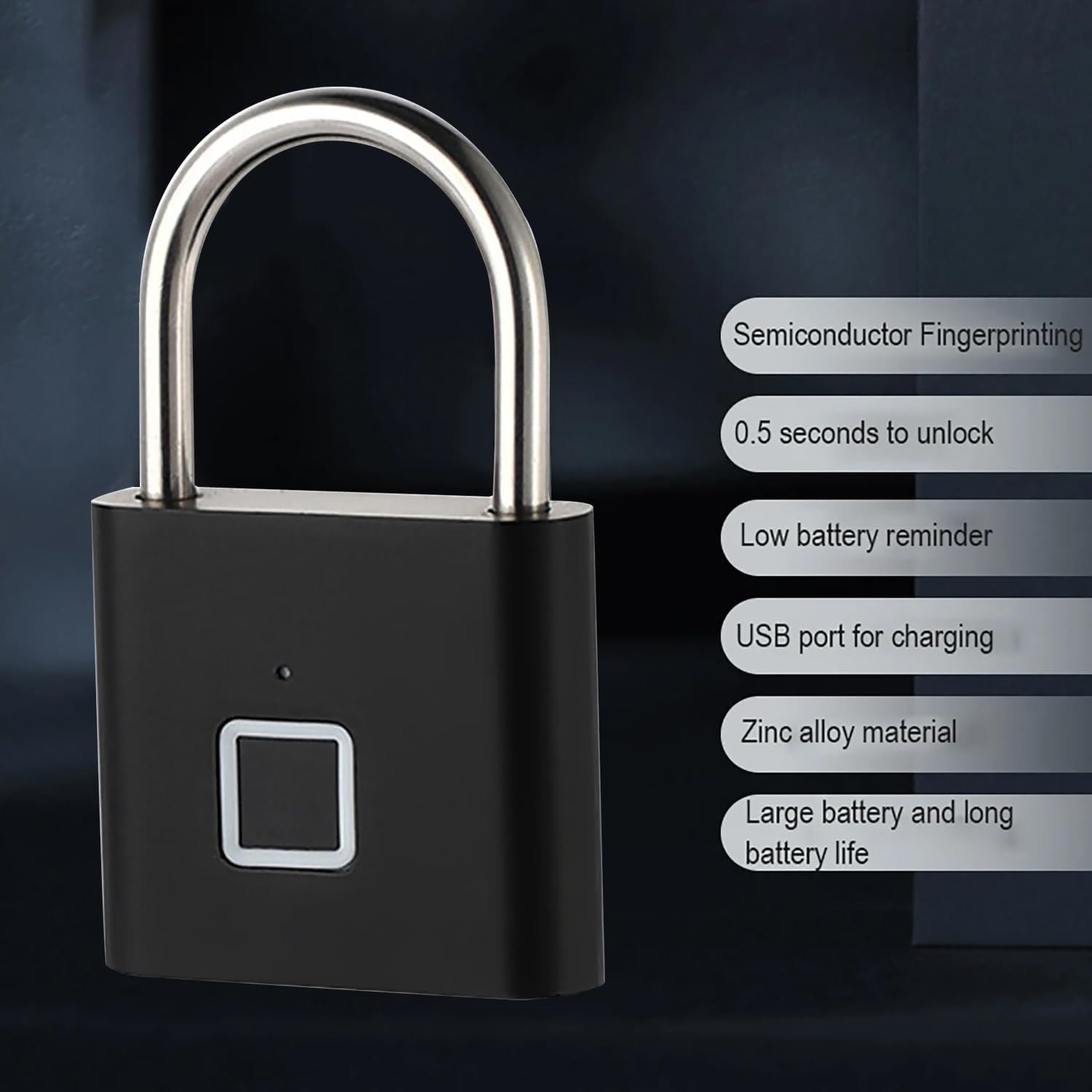 Smart Fingerprint Padlock – Waterproof & Keyless Lock UAE