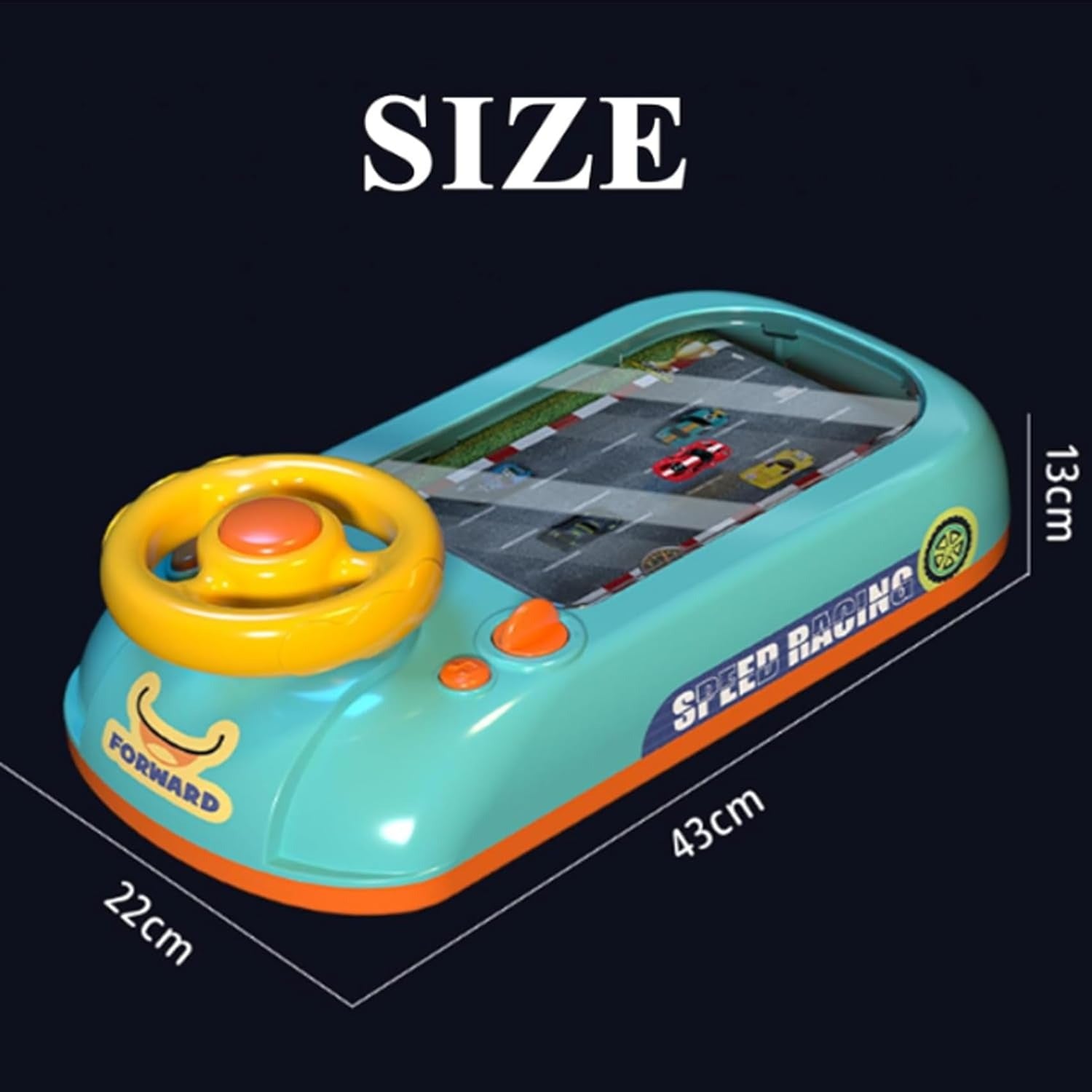 Kids Car Racing Adventure Toy with Steering Wheel – Fun Learning Game for Ages 3+