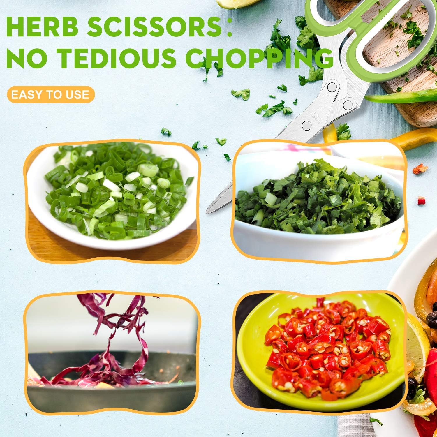 5-Blade Herb Scissor UAE