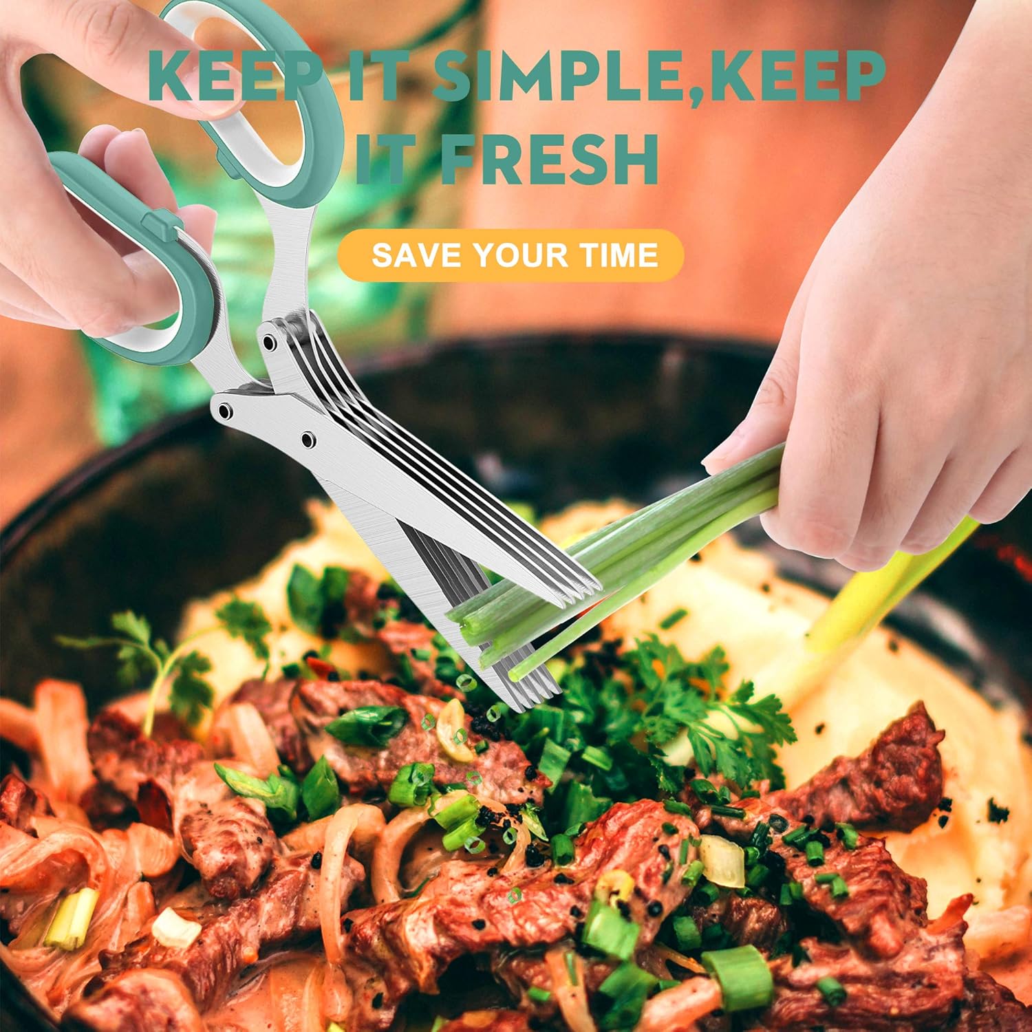 5-Blade Herb Scissor UAE