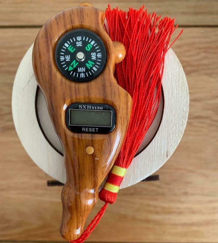 3-in-1 Wooden Digital Tally Counter with Compass & Tassel – PicknPro UAE